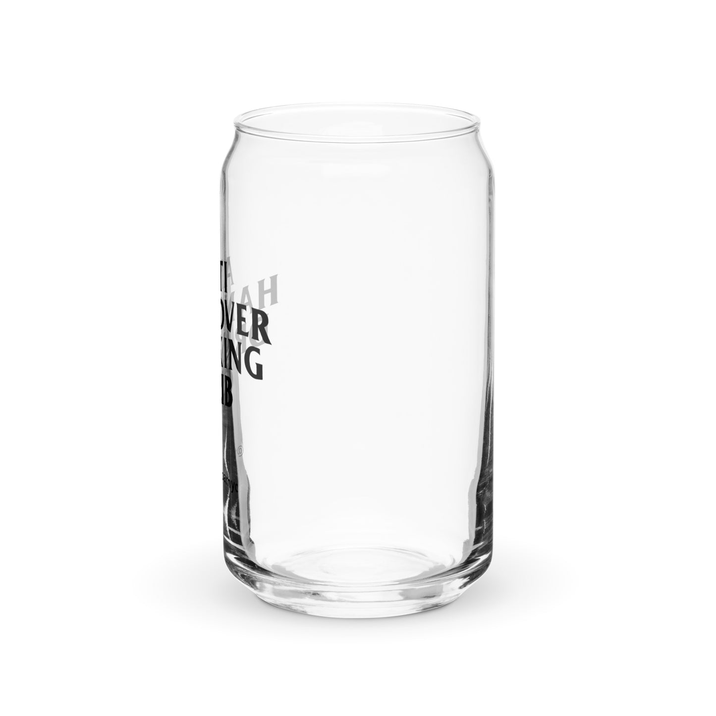 ANTI HANGOVER DRINKING CLUB 16 oz can shaped glass