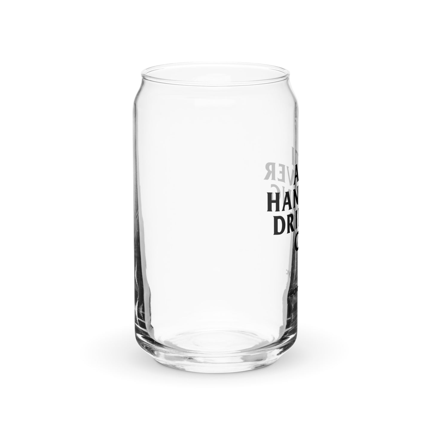 ANTI HANGOVER DRINKING CLUB 16 oz can shaped glass